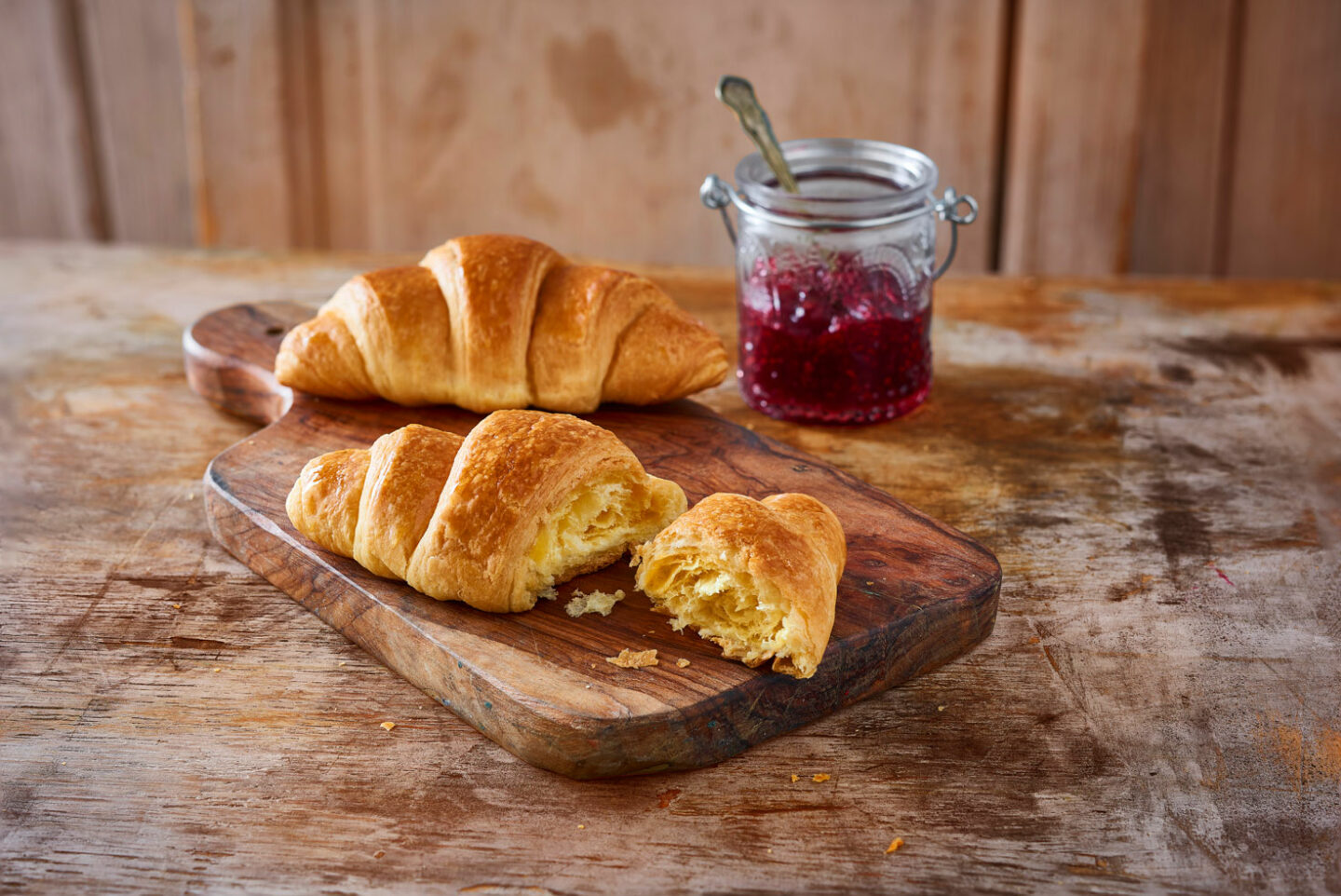 Butter Croissant With Jam